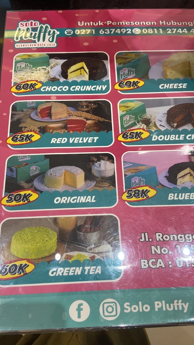 Solo Pluffy Menu - Image 1